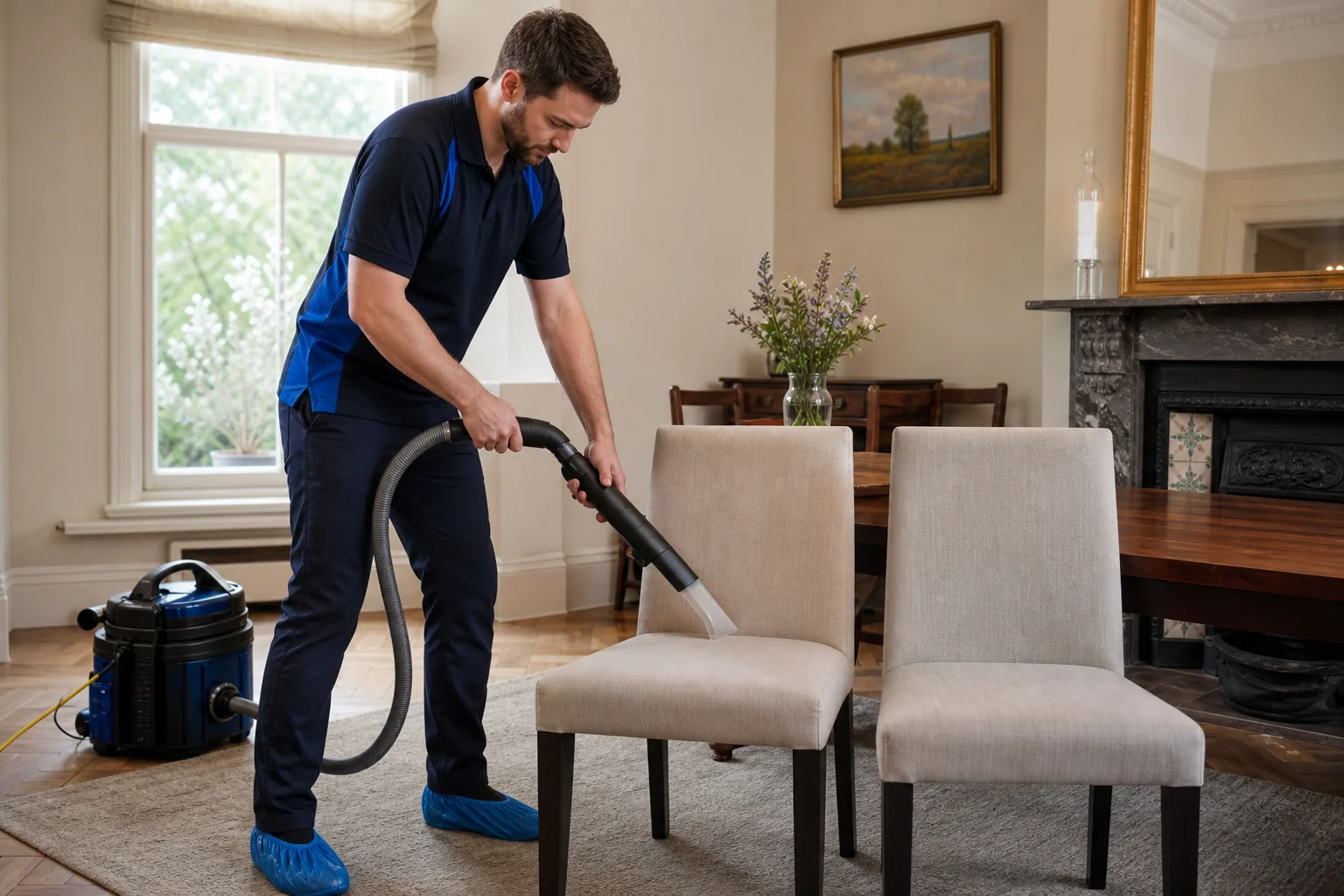 Dining chair pre vacuuming london