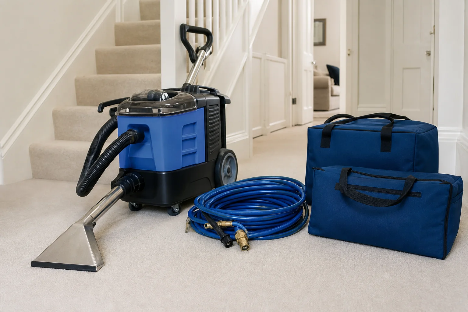 Professional carpet cleaning equipment