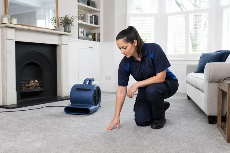 Carpet drying final inspection